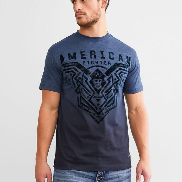 AMERICAN FIGHTER Brimley Sailor Blue T-Shirt Size S New without Tag MSRP $43 - Picture 1 of 8